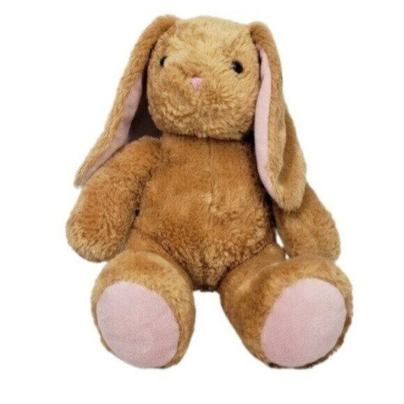 Build a Bear Workshop Pawlette Rabbit Bunny Plush Light Brown Pink Easter - Picture 10 of 10